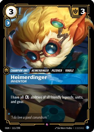 Heimerdinger - Inventor (111/298) - Origins Foil