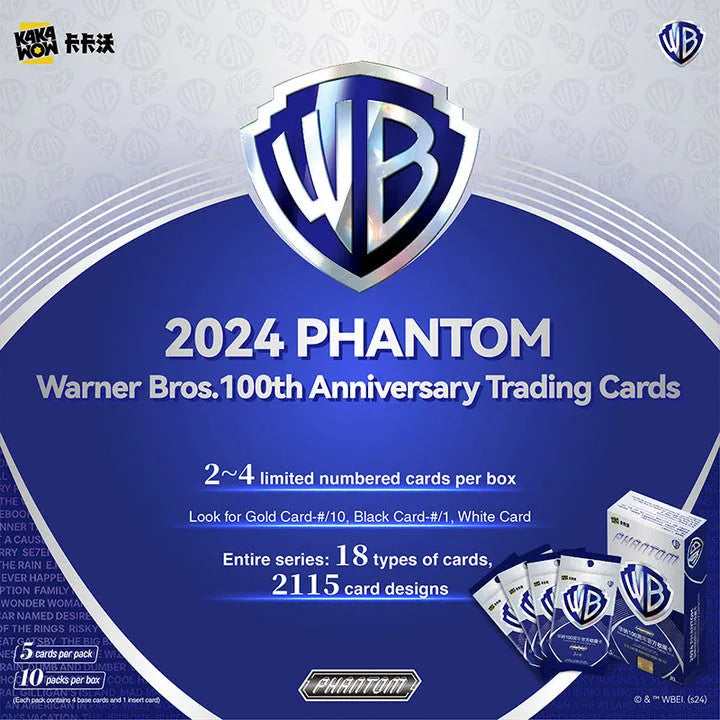 2024 Kakawow PHANTOM Warner Bros. 100th Anniversary Trading Cards