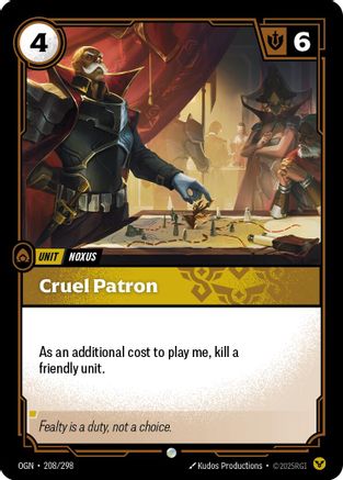 Cruel Patron (208/298) - Origins