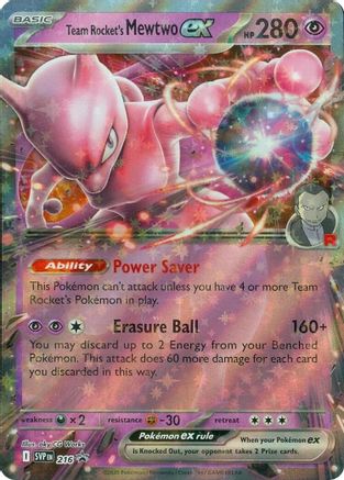 Team Rocket's Mewtwo ex - 216 216 - [SV Scarlet & Violet Promo Cards] Holofoil
