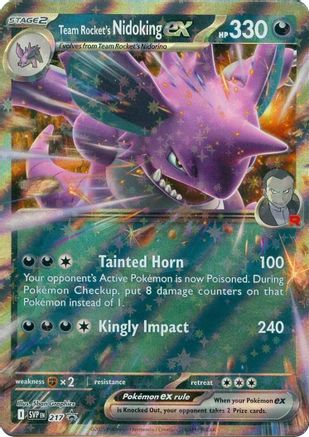 Team Rocket's Nidoking ex - 217 217 - [SV Scarlet & Violet Promo Cards] Holofoil