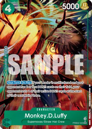 Monkey.D.Luffy (Alternate Art) (PRB02-005) - Premium Booster -The Best- Vol. 2