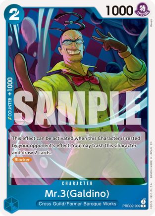 Mr.3(Galdino) (PRB02-009) - Premium Booster -The Best- Vol. 2