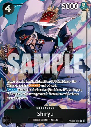 Shiryu (Alternate Art) (PRB02-015) - Premium Booster -The Best- Vol. 2