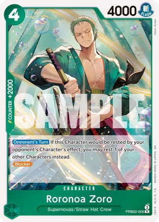 Roronoa Zoro (PRB02-006) - Premium Booster -The Best- Vol. 2