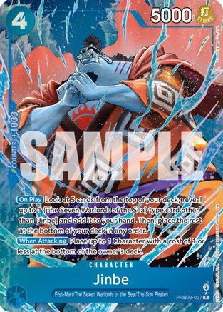 Jinbe - PRB02-007(Alternate Art) (PRB02-007) - Premium Booster -The Best- Vol. 2