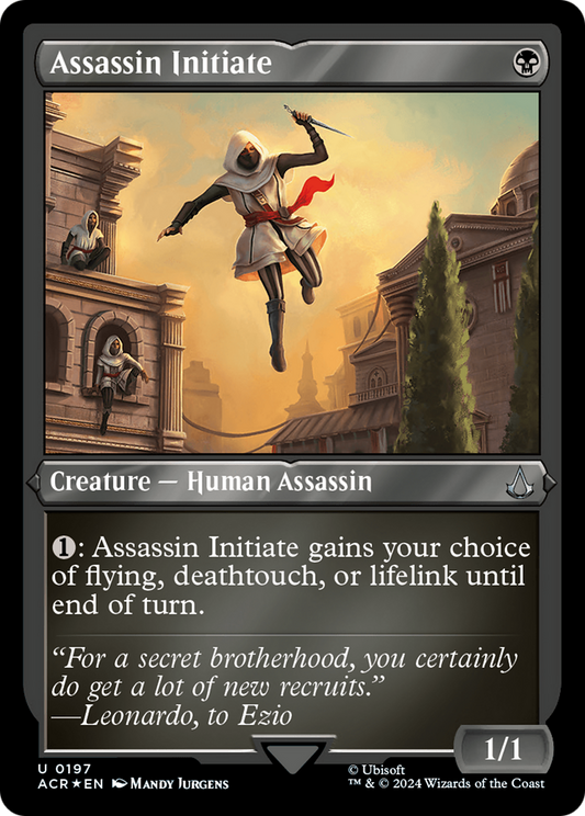Assassin Initiate (ACR-197) - [Assassin's Creed] Feuille gravée 
