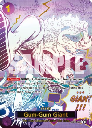 Gum-Gum Giant (Alternate Art) (OP09-078) - Premium Booster -The Best- Vol. 2