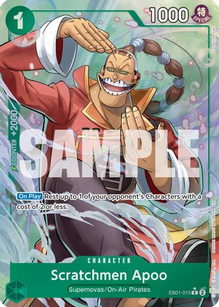Scratchmen Apoo (Alternate Art) (EB01-015) - Premium Booster -The Best- Vol. 2