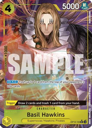 Basil Hawkins (Alternate Art) (OP10-109) - Premium Booster -The Best- Vol. 2