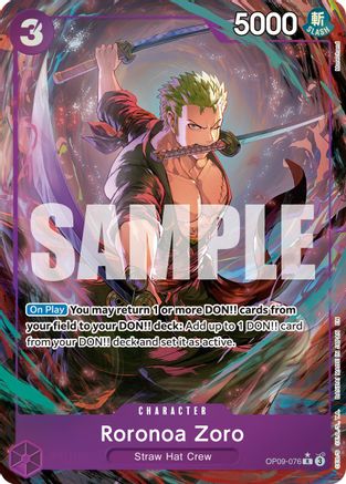 Roronoa Zoro - OP09-076 (Alternate Art) (OP09-076) - Premium Booster -The Best- Vol. 2