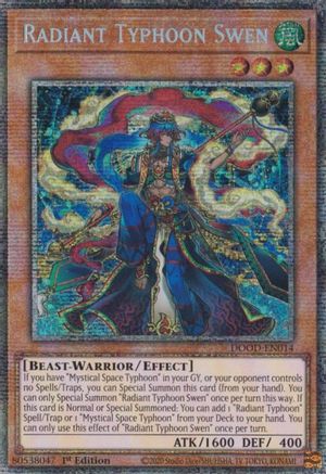 Radiant Typhoon Swen (Starlight Rare) (DOOD-EN014) - Doom of Dimensions 1st Edition