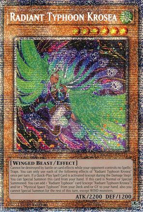 Radiant Typhoon Krosea (Starlight Rare) (DOOD-EN015) - Doom of Dimensions 1st Edition