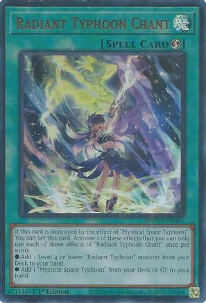 Radiant Typhoon Chant (DOOD-EN061) - Doom of Dimensions 1st Edition