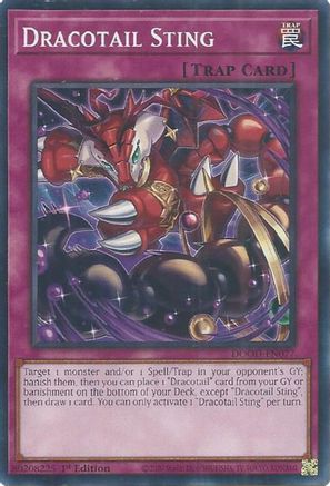 Dracotail Sting (DOOD-EN077) - Doom of Dimensions 1st Edition