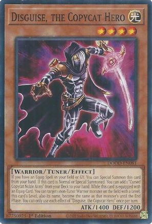 Disguise, the Copycat Hero (DOOD-EN081) - Doom of Dimensions 1st Edition