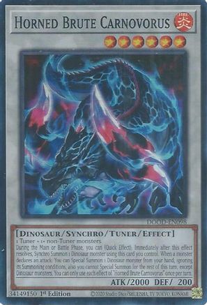 Horned Brute Carnovorus (DOOD-EN098) - Doom of Dimensions 1st Edition
