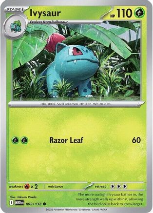 Ivysaur - 002/132 2 - [ME01 Mega Evolution] Reverse Holofoil