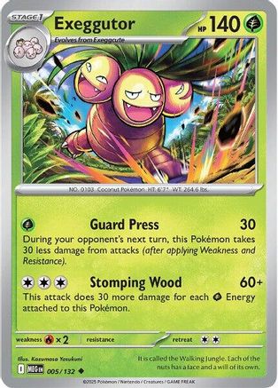 Exeggutor - 005/132 5 - [ME01 Mega Evolution] Reverse Holofoil