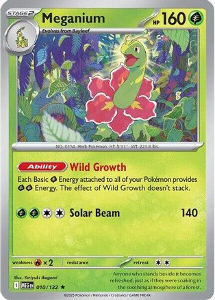 Meganium 10 - [ME01 Mega Evolution] Reverse Holofoil