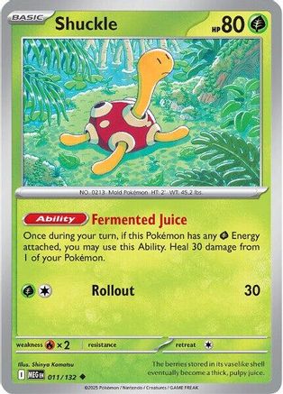 Shuckle - 011/132 11 - [ME01 Mega Evolution] Reverse Holofoil