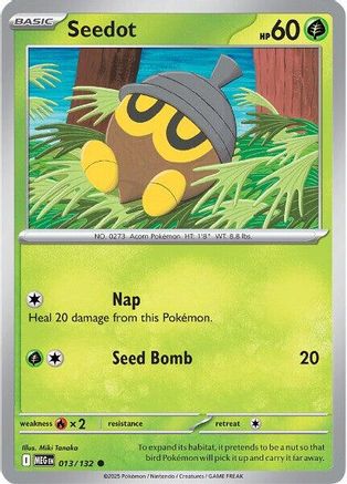 Seedot 13 - [ME01 Mega Evolution] Reverse Holofoil