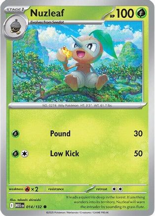 Nuzleaf 14 - [ME01 Mega Evolution] Reverse Holofoil