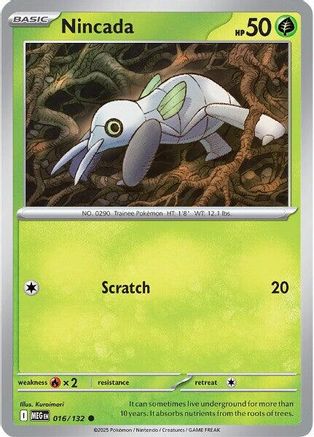 Nincada 16 - [ME01 Mega Evolution] Reverse Holofoil