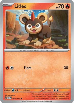 Litleo - 023/132 23 - [ME01 Mega Evolution] Reverse Holofoil