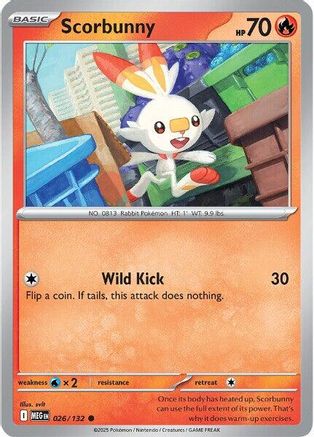 Scorbunny 26 - [ME01 Mega Evolution] Reverse Holofoil