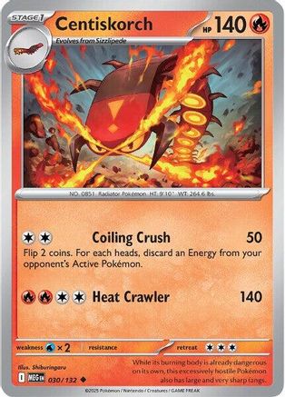 Centiskorch 30 - [ME01 Mega Evolution] Reverse Holofoil