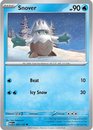 Snover - 035/132 35 - [ME01 Mega Evolution] Reverse Holofoil