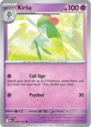 Kirlia 59 - [ME01 Mega Evolution] Reverse Holofoil