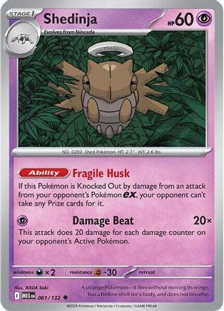 Shedinja - 061/132 61 - [ME01 Mega Evolution] Reverse Holofoil