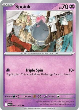 Spoink 62 - [ME01 Mega Evolution] Reverse Holofoil