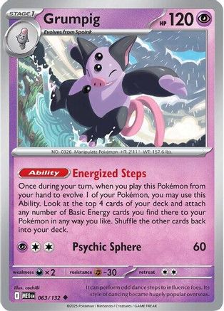Grumpig 63 - [ME01 Mega Evolution] Reverse Holofoil