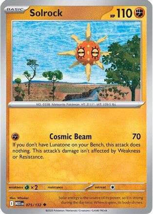 Solrock 75 - [ME01 Mega Evolution] Reverse Holofoil