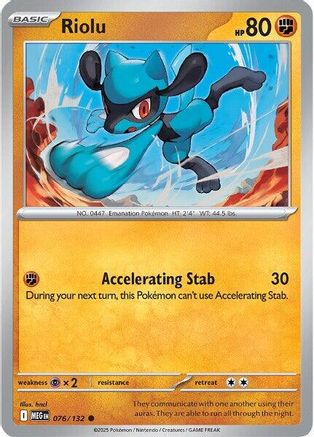 Riolu 76 - [ME01 Mega Evolution] Reverse Holofoil