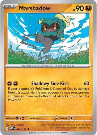 Marshadow - 080/132 80 - [ME01 Mega Evolution] Reverse Holofoil