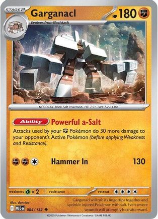 Garganacl - 084/132 84 - [ME01 Mega Evolution] Reverse Holofoil