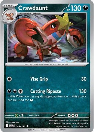 Crawdaunt 85 - [ME01 Mega Evolution] Reverse Holofoil