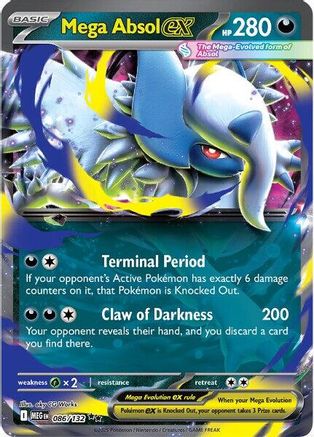 Mega Absol ex - 086/132 86 - [ME01 Mega Evolution] Holofoil