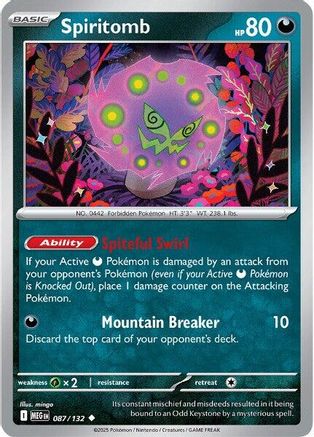 Spiritomb - 087/132 87 - [ME01 Mega Evolution] Reverse Holofoil