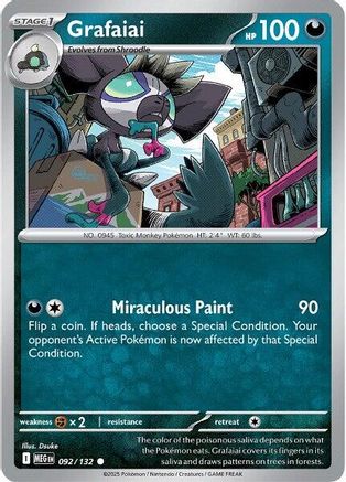 Grafaiai 92 - [ME01 Mega Evolution] Reverse Holofoil