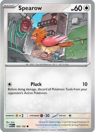 Spearow - 102/132 102 - [ME01 Mega Evolution] Reverse Holofoil