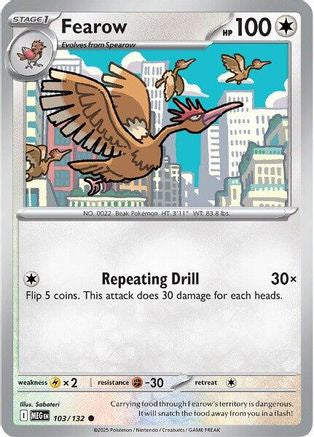 Fearow 103 - [ME01 Mega Evolution] Reverse Holofoil