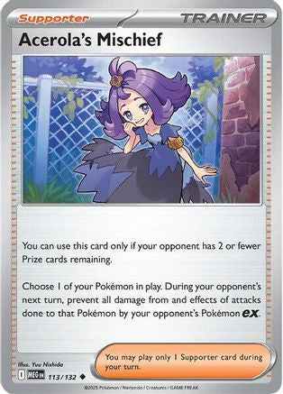 Acerola's Mischief - 113/132 113 - [ME01 Mega Evolution] Reverse Holofoil