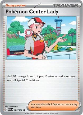 Pokemon Center Lady 123 - [ME01 Mega Evolution] Reverse Holofoil