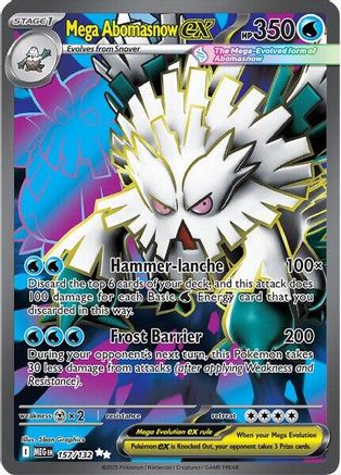 Mega Abomasnow ex - 157/132 157 - [ME01 Mega Evolution] Holofoil