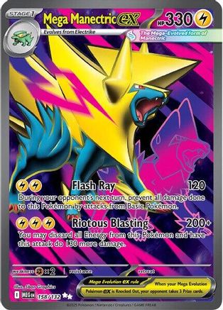Mega Manectric ex - 158/132 158 - [ME01 Mega Evolution] Holofoil